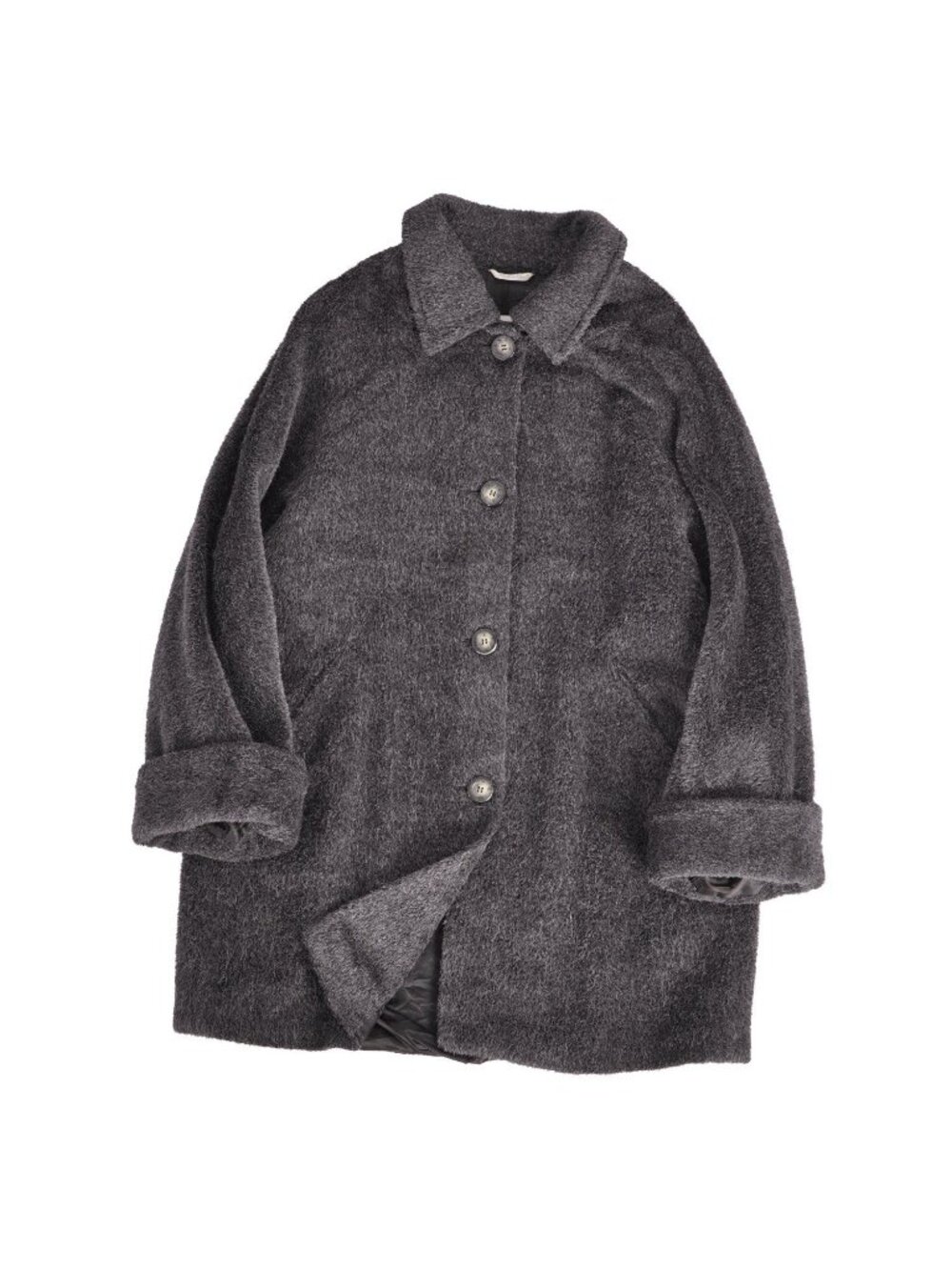 Max Mara Coat White Tag Long Shaggy